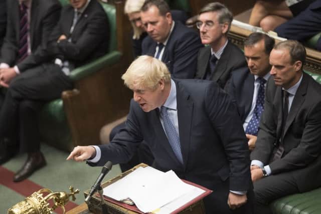 Boris Johnson was involved in angry exchanges at Prime Minister's Questions.