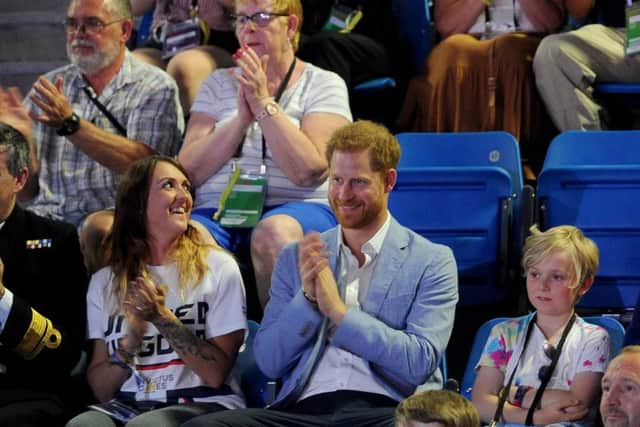 Prince Harry at the Invictus Games UK Trials, at the English Institute of Sport, Sheffield in July.