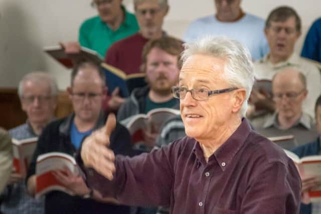 John Pryce-Jones is preparing for his final concert as conductor with Halifax Choral Society. Photo by Mike Bentley, Halifax Photographic Society.