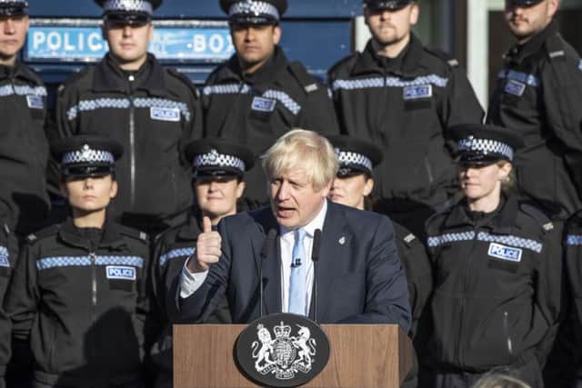 Boris Johnson during his recent visit to Wakefield.