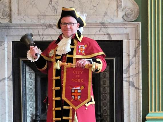 Broadcaster and businessman Ben Fry is also the City of Yorks very own Town Crier.