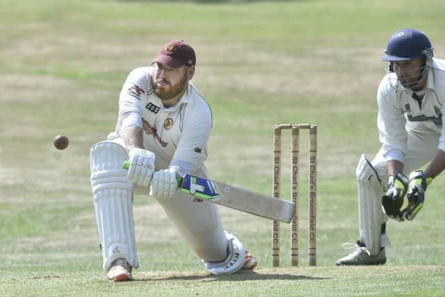 IN THE RUNS: Alasdair Fearns scored 59 for Adel against Pool. Picture: Steve Riding.