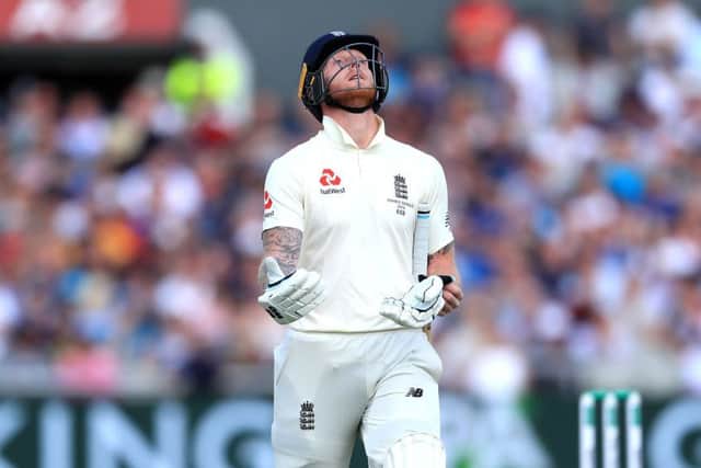 GOT HIM: England's Ben Stokes shows his dismay after being dismissed during day five at Emirates Old Trafford. Picture: Mike Egerton/PA