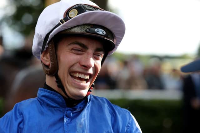 James Doyle is all smiles after the Sprint Cup win of Hello Youmzain.