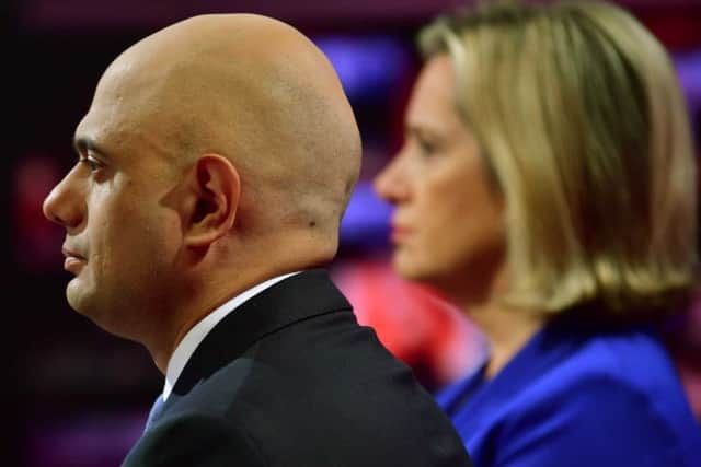 Chancellor Sajid Javid and his former Cabinet colleague Amber Rudd shared a TV studio on Sunday morning.