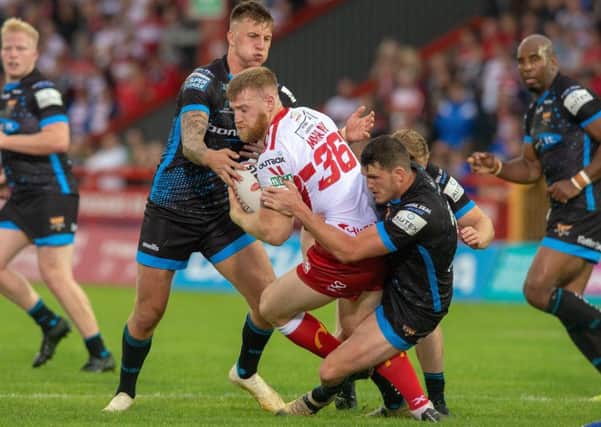 Daniel Murray., in action for Hull KR against Huddersfield Giants. 
Picture: Bruce Rollinson
