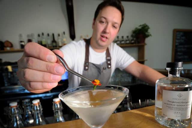 James uses seasonal and foraged produce to make his unique cocktails.Picture by Simon Hulme