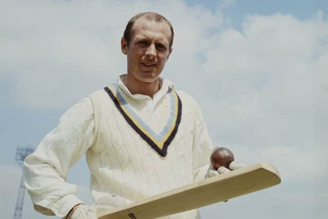 A young Geoffrey Boycott whose cricketn has been long admired by Theresa May.