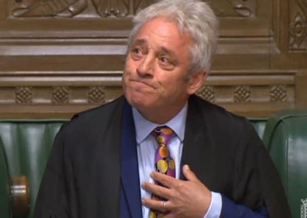 John Bercow paid tribute to his familiy after announcing that he is stepping down as Speaker.