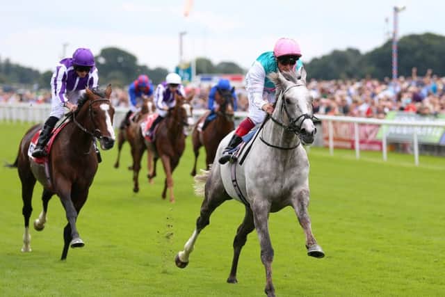 The St Leger favourite is Logician who won at York under Frankie Dettori.