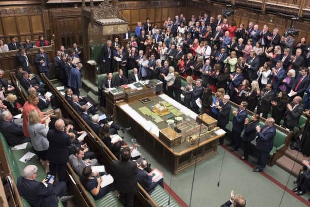 Opposition MPs applauded Jhn Bercow when he announced details of his retirement.