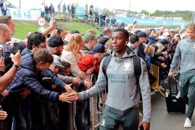 POPULAR GUY: Leeds United's Edward Nketiah has proved a hit with Leeds United fans since arriving on loan from Arsenal. Picture: Richard Sellers/PA