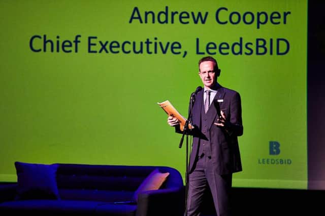 Andrew Cooper, chief executive of LeedsBID, launched the new business plan.