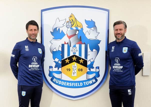 Huddersfield Town's new management team Danny and Nicky Cowley announced at a press conference at the team's training complex. (Picture: Tony Johnson)