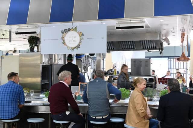 It's now a seafood and prosecco bar where dishes are cooked fresh using fish from the market stalls