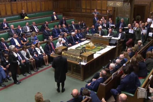 MPs stage a protest in the House of Commons before prorogation of Parliament. Still taken from Parliament TV video. Picture: Parliament TV/PA Wire