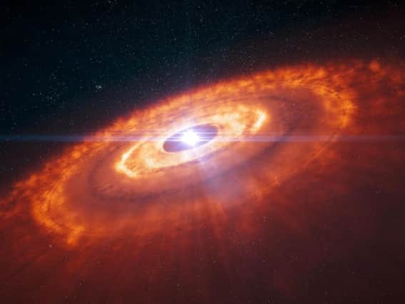 The gas disc had another molecule that previous astronomers hadn't seen