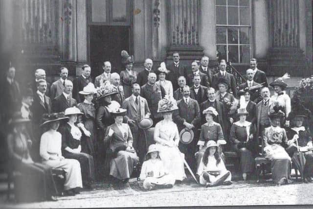 The 1912 house party pictured outside Wentworth Woodhouse
