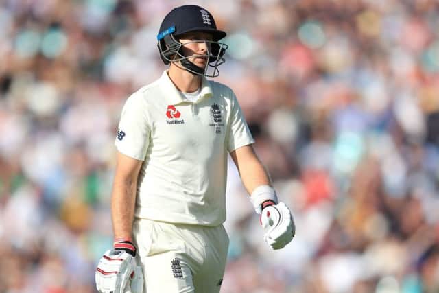 England's Joe Root walks off after being dismissed during day one of the fifth test match at The Oval (Picture: PA)