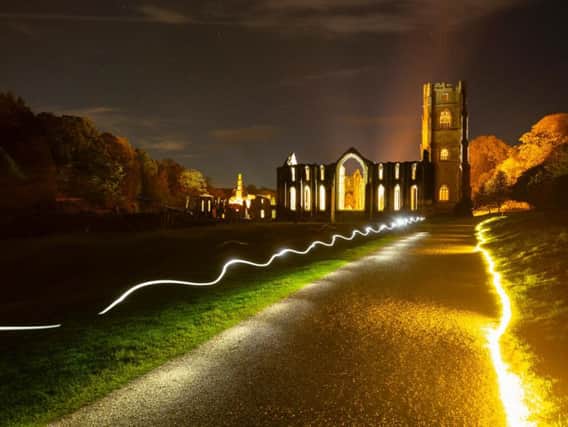 Fountains Abbey is to be illuminated this autumn