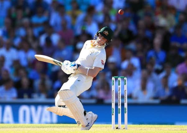 England's Steve Smith avoids the ball. Picture: Mike Egerton/PA