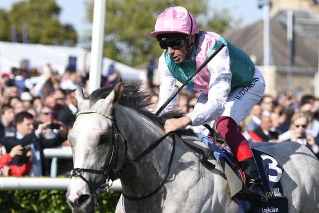 Frankie Dettori and Logician set a course record when winning the St Leger on Saturday.
