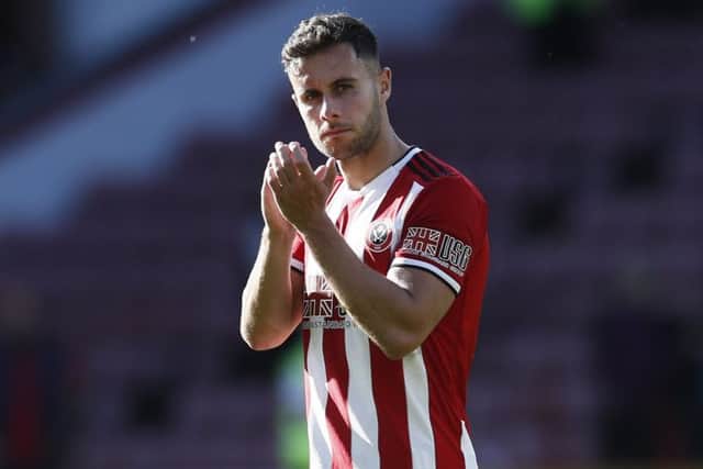 George Baldock of Sheffield United at full-time (Picture: Simon Bellis/Sportimage)