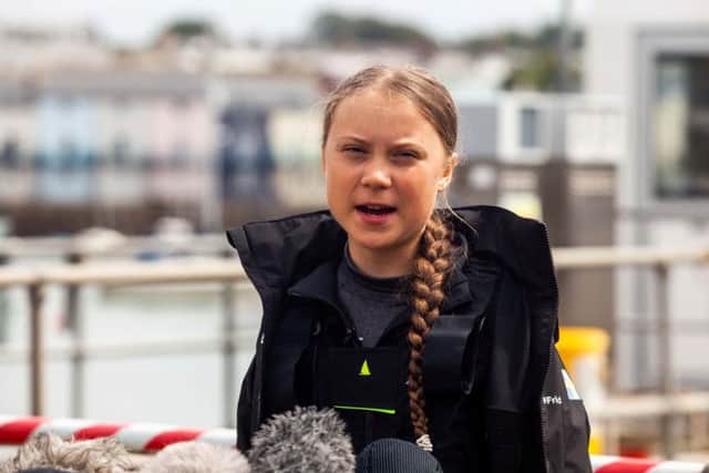Teenage climate change activist Greta Thunberg.