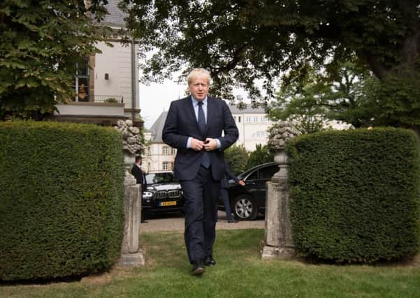 Boris Johnson after meeting his EU counterparts on Monday.
