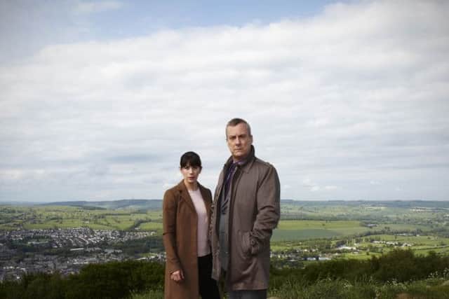 Caroline Catz as DI Helen Morton & Stephen Tompkinson  as DCI Banks in the spin-off television show.

 Picture: ITV