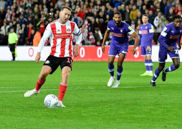 Aiden Mcgeady misses a penalty for Sunderland against Rotherham (Picture: Frank Reid)