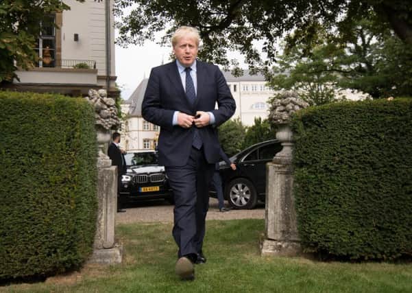 Prime Minister Boris Johnson during his recent visit to Luxembourg.