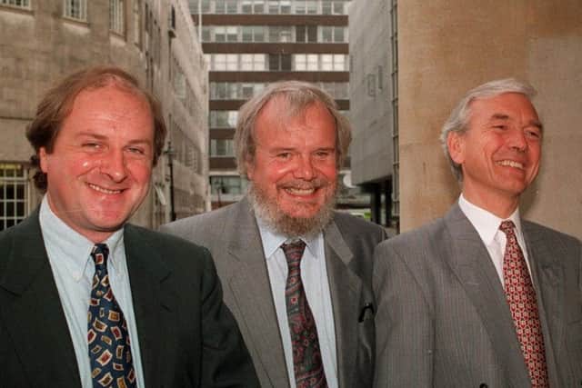 John Humphrys with James Naughtie and Brian Redhead in 1993. Picture: PA