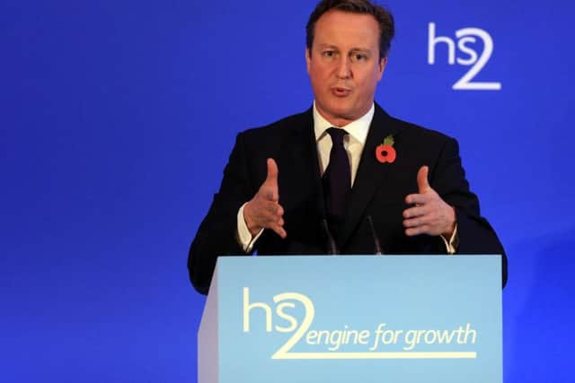 David Cameron claims that a culture of 'nimbyism' is holding up projects like HS2.