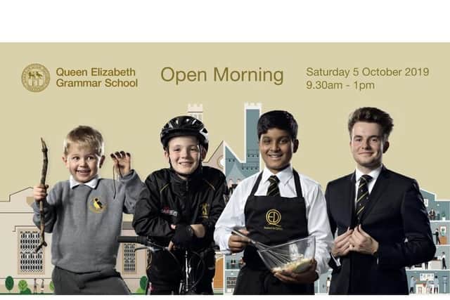 QEGS Boys Junior School Open Morning is on Saturday, October 5, 9.30am to 1pm