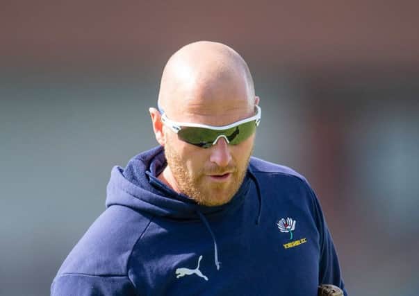 HURTING: Yorkshire first-team coach, Andrew Gale.
