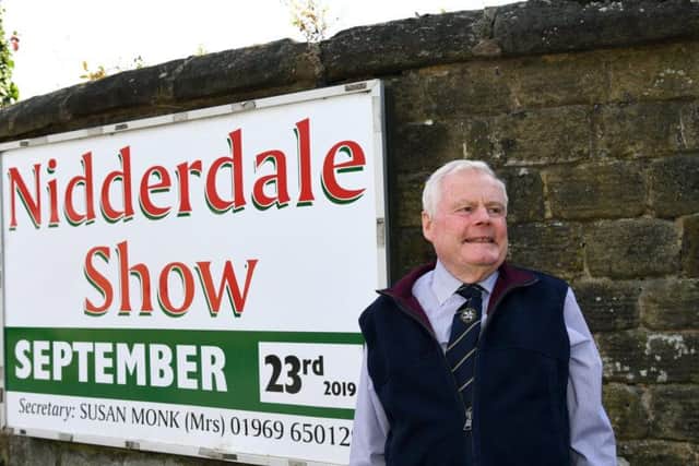 Ken Blakey, president elect of Nidderdale Show which returns on Monday. Picture by Jonathan Gawthorpe.