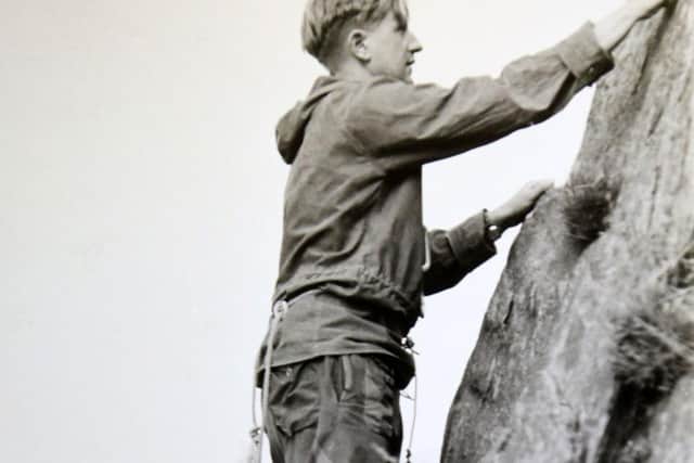 Anne Sheehan's father Ray Kerry, in his rock climbing heyday. Picture: Chris Etchells