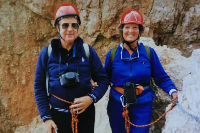 Ray and Jean Kerry, keen rock climbers before their incurable cancer diagnoses. Picture: Chris Etchells