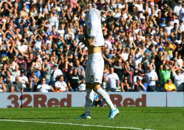 Costly miss: Leeds United's Mateusz Klich after missing his penalty.
Picture: Jonathan Gawthorpe