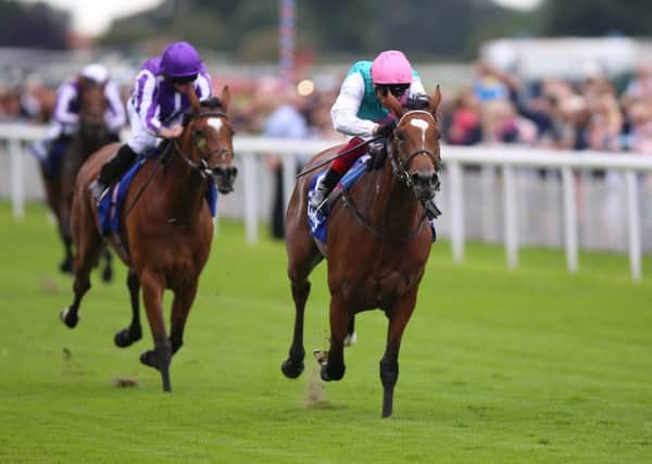 Enable ridden by Frankie Dettori wins The Darley Yorkshire Stakes during Darley Yorkshire Oaks Day of the Yorkshire Ebor Festival last month. Picture: Nigel French/PA