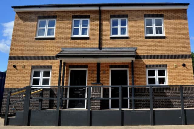 Two modular homes made by Ilke Homes at its Flaxby factory. PHOTO: Gary Longbottom.
