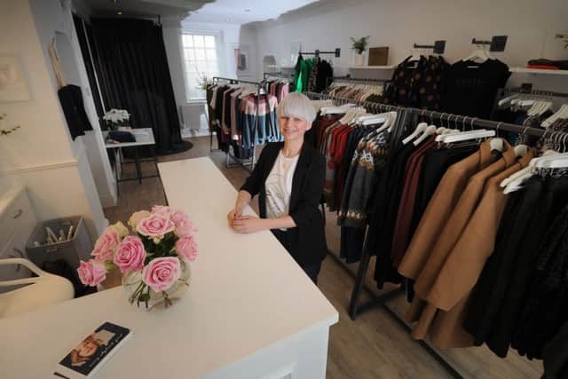 Helen Portas in her shop, Very Stylish Girl, in Horsforth. Picture by Simon Hulme