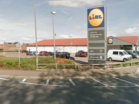 Lidl store at Brough with St Giles, near Catterick, North Yorkshire