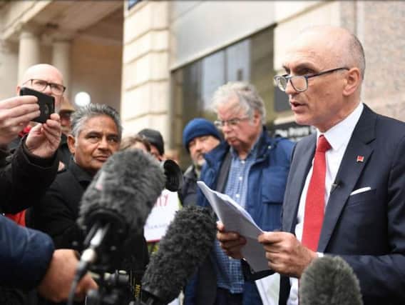Chris Williamson outside the Birmingham Civil Justice Centre where he lost his High Court bid to be reinstated to the Labour Party after he was suspended over allegations of anti-Semitism. Picture: Joe Giddens/PA Wire