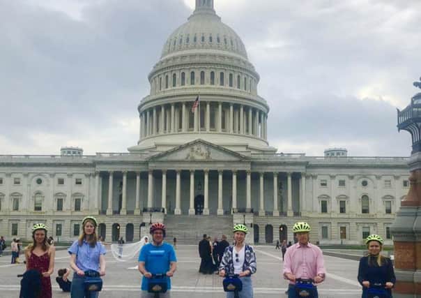 The Bike and Roll DC guided Segway tour. (PA).