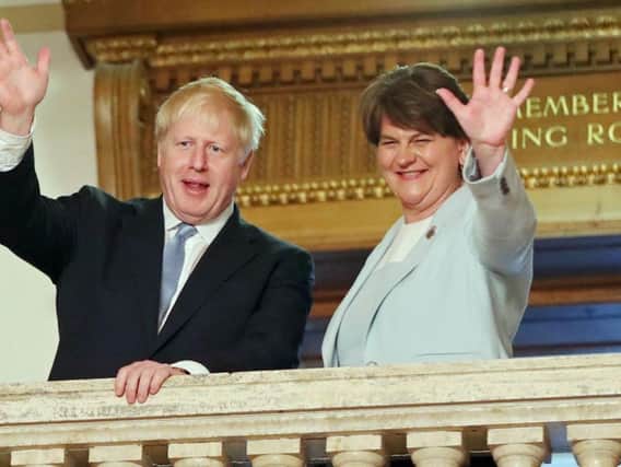 Will Boris Johnson have to upset Arlene Foster and the DUP to get a Brexit deal? Picture: PA