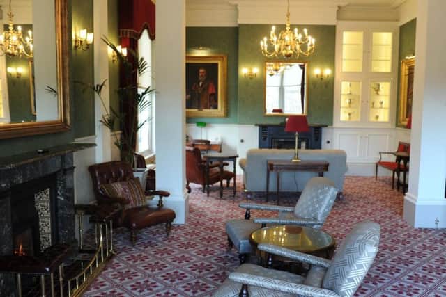 An upstairs lounge at The Harrogate Club