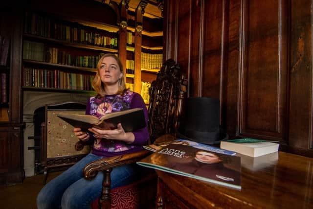Angela Clare, collections manager for Calderdale Museums, in the Tower Library at Shibden Hall, Halifax. Picture: 
James Hardisty.