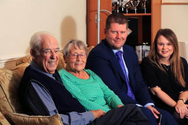 Pictured from left to right are John and Pat Thompson, Yorkshire Post Editor James Mitchinson and Yorkshire Post Crime Correspondent Lucy Leeson.